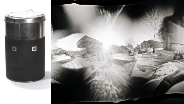 6 holes 360 camera, photo paper