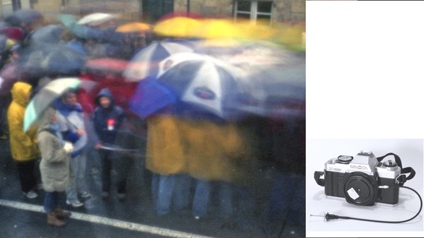 Minolta X500, homemade pinhole cap, 135 film